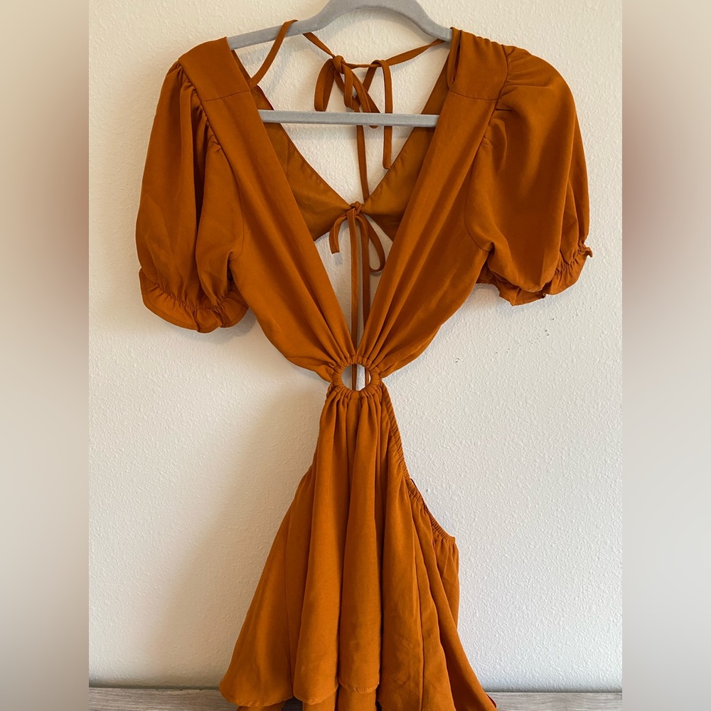 Fashion Nova Cutout Romper Medium